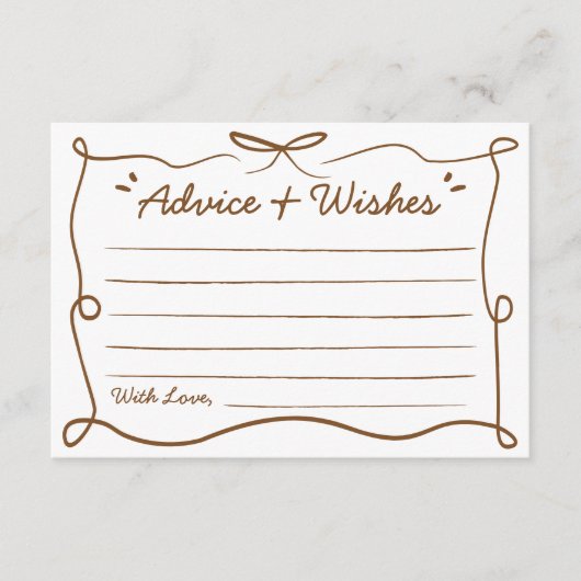 Baby is koffieadvies en -wensen informatiekaartje (Voorkant)