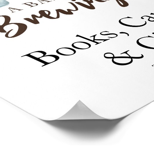 Baby is koffieboeken Kaarten en geschenken aan het Poster (Hoek)