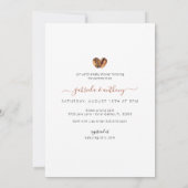 Baby is koffiebranderij Baby shower | Waterverf Kaart (Achterkant)