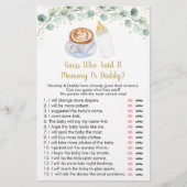 Baby is koffieraad die zei dat het speelde (Voorkant)