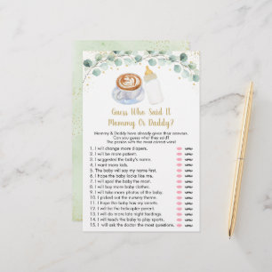 Baby is koffieraad die zei dat het speelde