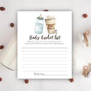 Baby is koffiezetten - Baby bucketlist