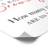 Baby is koffiezetten Hoeveel snoepjes Poster (Hoek)