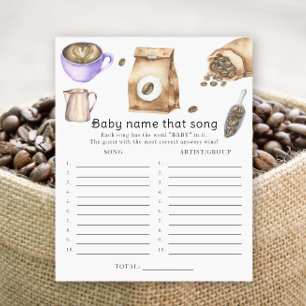 Baby is koffiezetten - Noem dat liedje spel