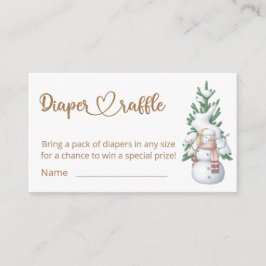 Baby is Koud Buiten Baby shower Kleinere Raffle Informatiekaartje