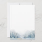 Baby is koud buiten Blue Beer Boy Baby shower Kaart (Achterkant)