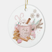 Baby is koud buiten Christmas Glass Ornament| Keramisch Ornament (Links)