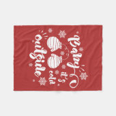 Baby is koud buiten de schattige mittens winter fleece deken (Voorkant (Horizontaal))