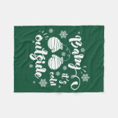 Baby is koud buiten de schattige mittens winter fleece deken (Voorkant (Horizontaal))