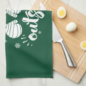 Baby is koud buiten de schattige mittens winter theedoek (Quarter Fold)