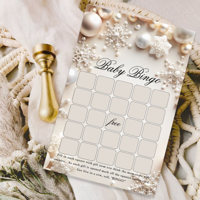 Baby is koud buiten de winter Baby bingo spel (Creator heeft geüpload)