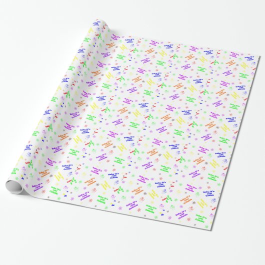 Baby is koud buiten Gift Wrap Cadeaupapier (Uitgerold)