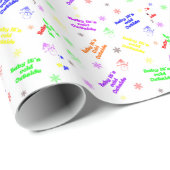 Baby is koud buiten Gift Wrap Cadeaupapier (Rol Hoek)