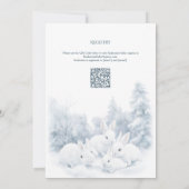 Baby is koud buiten het Baby shower van de winterk Kaart (Achterkant)