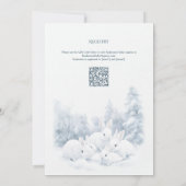 Baby is koud buiten het Baby shower van de winterk Kaart (Achterkant)