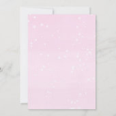 Baby is koud buiten het roze goudmeisje moderne do kaart (Achterkant)