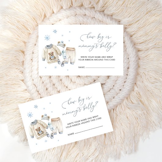 Baby is koud buiten hoe groot is mama's buik informatiekaartje