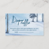 Baby is koud buiten Luier Raffle Baby shower Informatiekaartje (Voorkant)