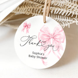 Baby is koud buiten meisje Baby shower dank u Bedankjes Labels
