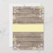 Baby is Koud Buiten pinguïn Baby shower Kaart (Achterkant)