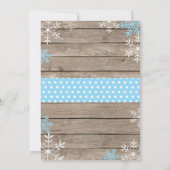 Baby is Koud Buiten Polar Beer Boy Baby shower Kaart (Achterkant)