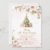 Baby is koud buiten roze baby shower kaart (Voorkant)