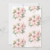 Baby is koud buiten roze baby shower kaart (Achterkant)