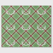 Baby is koud buiten script groen plaid vakantie cadeaupapier (Vlak)