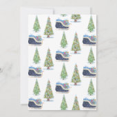 Baby is Koud Buiten  Sleigh Baby shower Kaart (Achterkant)