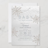 Baby is koud buiten virtueel Baby shower Kaart (Voorkant)