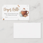 Baby is koud buiten warme cacao luier rafel informatiekaartje (Voorkant / Achterkant)