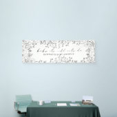 Baby is koud buiten Whimsical Floral Line Art Spandoek (Beurs)