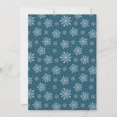 Baby is koud Buiten Winter Baby shower Kaart (Achterkant)