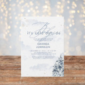 Baby is koud buiten wintergroen Baby shower Kaart