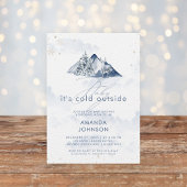 Baby is koud buiten wintergroen Baby shower Kaart