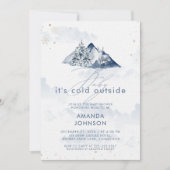 Baby is koud buiten wintergroen Baby shower Kaart (Voorkant)