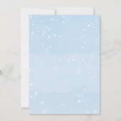 Baby is koud buiten witte blauwe jongen moderne do kaart (Achterkant)