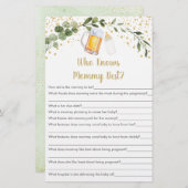 Baby is kweekgroen die mama het beste spel kent (Voorkant / Achterkant)