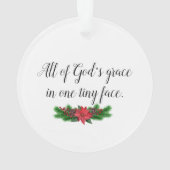 Baby is mijn eerste Kerstmis - alle God's Grace Ornament (achterkant)