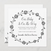 Baby is onderweg, bloederige buikjes met een grote aankondiging (Voorkant / Achterkant)