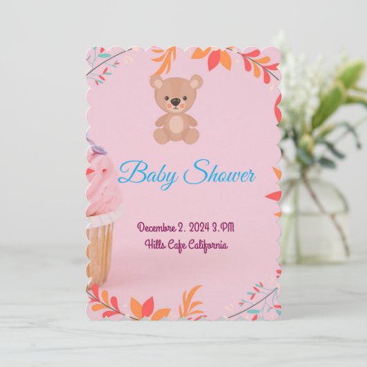 Baby is onderweg. kaart (Staand voorkant)