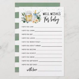 Baby is op komst Bewerkbare goede wensen voor de b