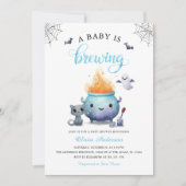 Baby is op komst Halloween uitnodiging (Voorkant)