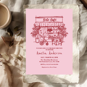 Baby is op komst Thuis cafe thema BABY SHOWER Kaart