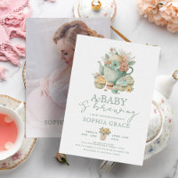 Baby is op komst Vintage Victoriaanse baby shower