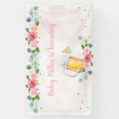 Baby is roze Baby shower Spandoek (Verticaal)