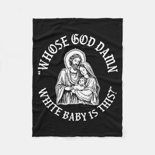 Baby Is This Christian Nativity Parody  Fleece Deken (Voorkant)