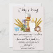 Baby is Waterverf van de  van de brouwerij Invita Kaart (Voorkant)