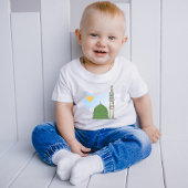 Baby Islamitisch T-shirt: minimalistisch Masjid an