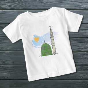 Baby Islamitisch T-shirt: Minimalistische Masjid a